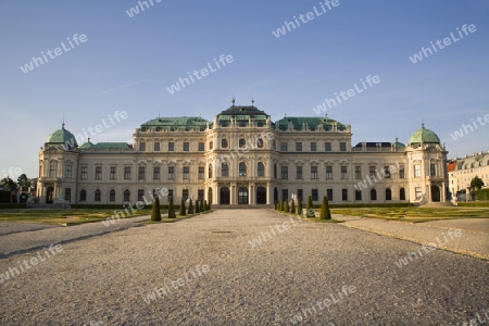 Wien - Belveder Palast am Morgen
