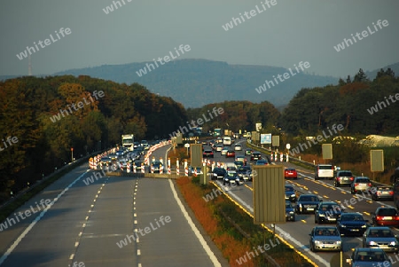 Stau auf der Autobahn