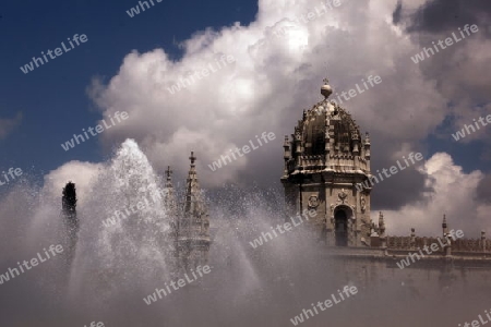 Das Kloster Jeronimus im Stadtteil Belem der Hauptstadt Lissabon in Portugal.    