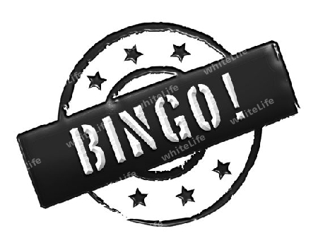 Sign, symbol, stamp or icon for your presentation, for websites and many more named BINGO!