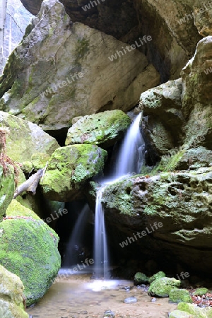 Wasserfall im Elbsandsteingebirge