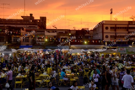 the Nightmarket in the City of Krabi on the Andaman Sea in the south of Thailand. 