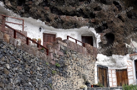 the  mountain Village of  Artenara  in the centre of the Canary Island of Spain in the Atlantic ocean.