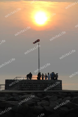 Am Ende der Promenade