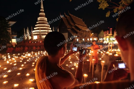 Die Architektur des Wat Phan Tao Tempel in Chiang Mai im Norden von Thailand. 