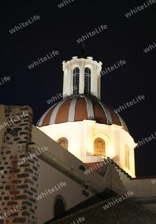 The Iglesia Nuestra Senora de la Consepcion in the centre of the Town La Orotava on the Island of Tenerife on the Islands of Canary Islands of Spain in the Atlantic.  