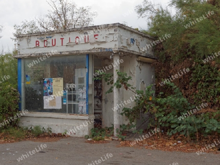 Leerstehender Kiosk