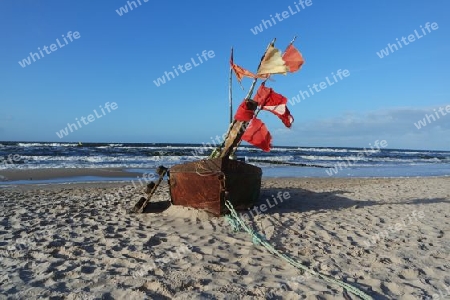 Altes Fischerboot an der Ostsee