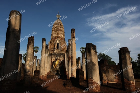 Der Wat Phra Si Ratana Mahathat im Si Satchanalai-Chaliang Historical Park rund 50 Km von Sukhothai in der Provinz Sukhothai im Norden von Thailand in Suedostasien.