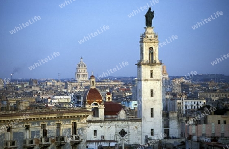 the old town of the city Havana on Cuba in the caribbean sea.