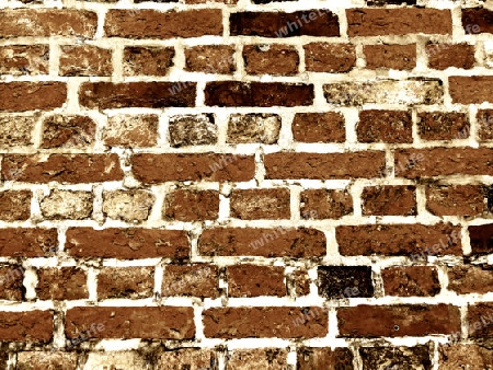 An old wall made of old brick factory - Eine alte Mauer aus altem Backsteinwerk