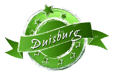 DUISBURG - Banner, Logo, Symbol im Royal Grunge Style fuer Praesentationen, Flyer, Prospekte, Internet,...