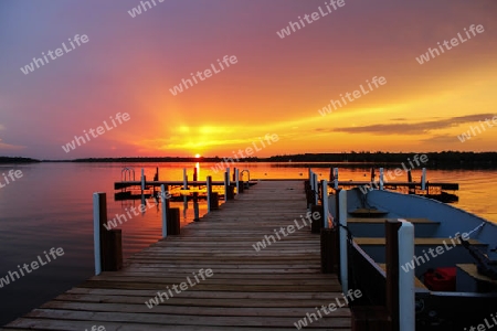 Sonnenuntergang am See