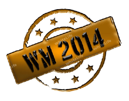 Sign, symbol, stamp or icon for your presentation, for websites and many more named WM 2014