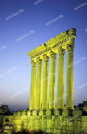 The temple city of Baalbek in the east of Lebanon in the middle east.