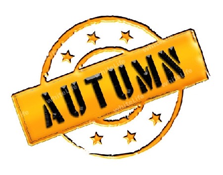 Sign and stamp for your presentation, for websites and many more named AUTUMN