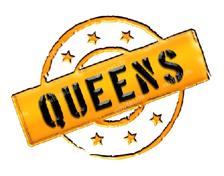 Sign, symbol, stamp or icon for your presentation, for websites and many more named QUEENS