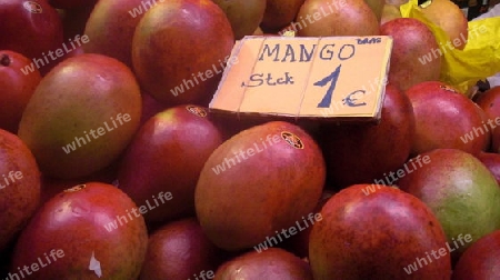 Mangos auf dem Fischmarkt in Hamburg