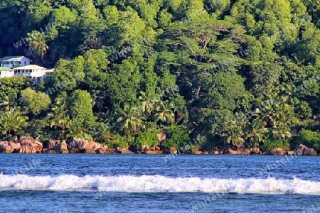 Beautiful impressions of the tropical landscape paradise on the Seychelles islands