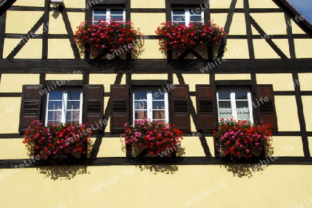 Fassade eines Fchwerkhauses