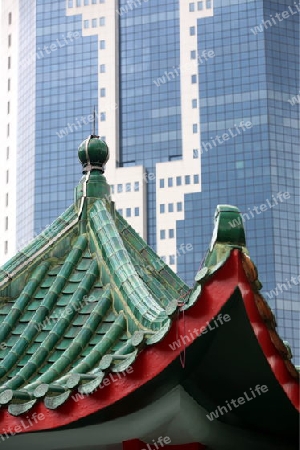 Alltag auf den strassen im Chinatown und Altstadt von Singapur im Inselstaat Singapur in Asien.