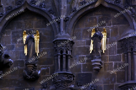 detail vom pulverturm in prag