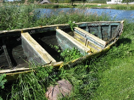 Altes Boot am Stettiner Haff