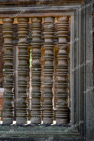 The Temple of  Preah Khan in the Temple City of Angkor near the City of Siem Riep in the west of Cambodia.