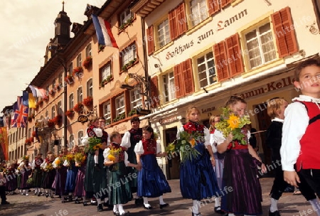 a traditional festival in the old town of Waldshut in the Blackforest in the south of Germany in Europe.