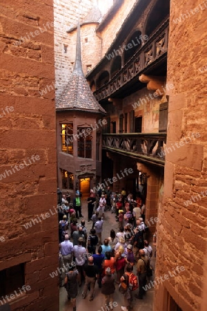 the Fort  Haut-Koenigsbourg near the village of Selestat  in the province of Alsace in France in Europe