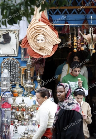 Afrika, Nordafrika, Tunesien, Tunis, Sidi Bou Said
Die Altstadt von Sidi Bou Said in der Daemmerung am Mittelmeer und noerdlich der Tunesischen Hauptstadt Tunis. 





