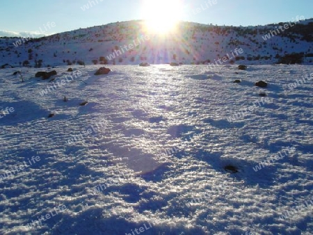 Die Sonne geht runter