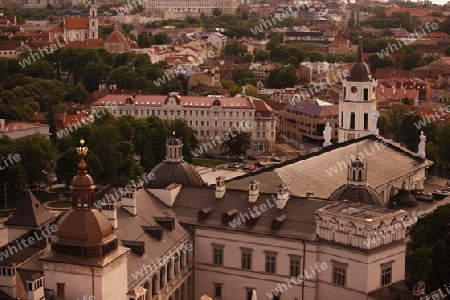 The old Town of the City Vilnius  in the Baltic State of Lithuania,  