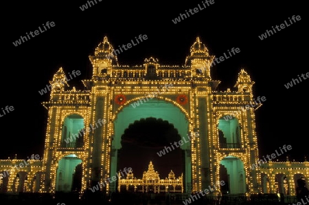 the Palace in the city of Mysore in the province of Karnataka in India.