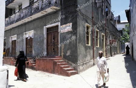 Die Altstadt von Stone Town  oder Zanzibar Town der Hauptstadt der Insel Sansibar im Indischen Ozean in Tansania in Ostafrika.