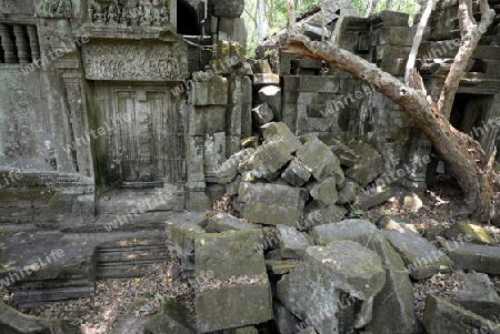 The Tempel Ruin of  Beng Mealea 32 Km north of in the Temple City of Angkor near the City of Siem Riep in the west of Cambodia.