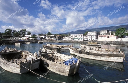 the Harbour in the city of Moroni in the Island of  Comoros in the Indian Ocean in Africa   