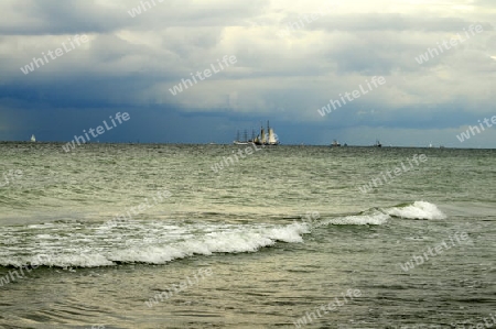 Ostseeausblick auf Segelboote