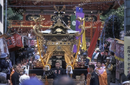 one of the big Festival in the Asakusa Senso Ji Tempel in the city centre of Tokyo in Japan in Asia,



