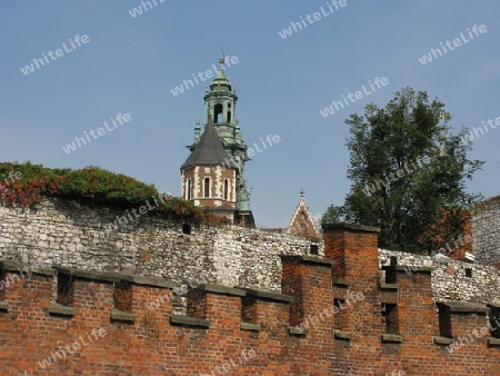 Schlossmauer in Krakau