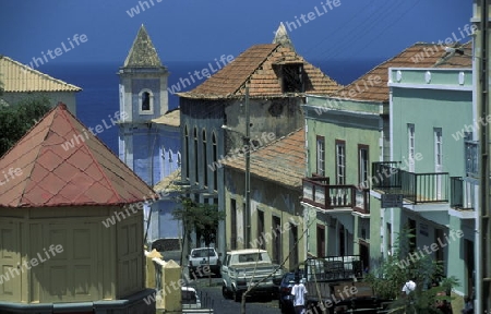 the town Sao Filipe on the Island Fogo on Cape Verde in the Atlantic Ocean in Africa.