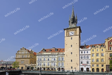 Pulverturm an der Moldau,  Altstaedter Ring, Altstadt, Prag, Boehmen, Tschechien, Europa