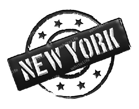 Sign and stamp for your presentation, for websites and many more named NEW YORK