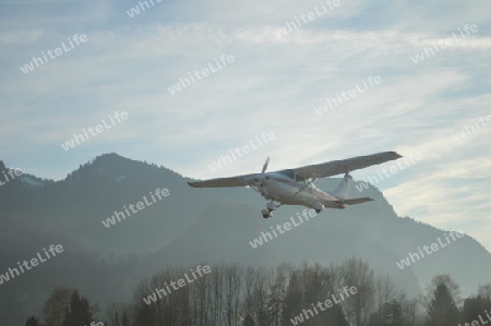 Startende Cessna vom Flugzeug aus