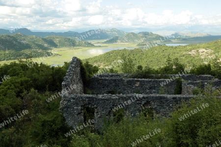 Europa, Osteuropa, Balkan. Montenegro, Skadar, See, Landschaft, Virpazar, Haus, Ruine,