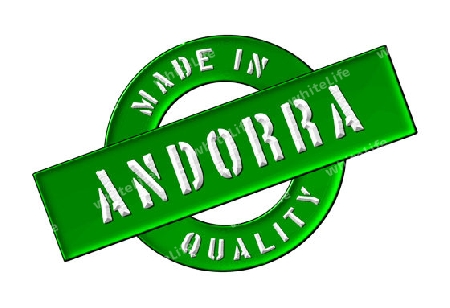 Made in Andorra - Quality seal for your website, web, presentation