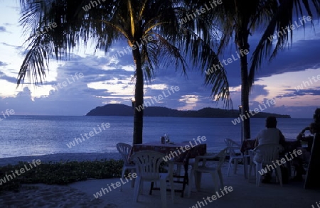 The Beach at Pantai Cenang on the coast of Langkawi Island in the northwest of Malaysia