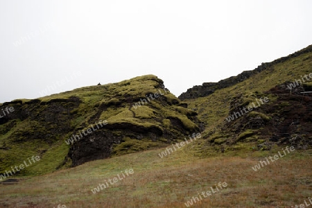 Der S?den Islands, Felsformationen in der Eldgja, einer vor ca. 1000 Jahren durch einen Vulkanausbruch entstanden Schlucht