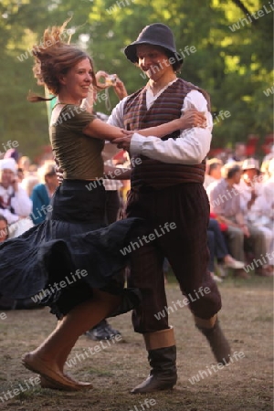 a Summer Festival in a Parc in the old City of Vilnius in the Baltic State of Lithuania,  