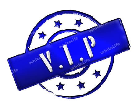 Sign, symbol, stamp or icon for your presentation, for websites and many more named VIP